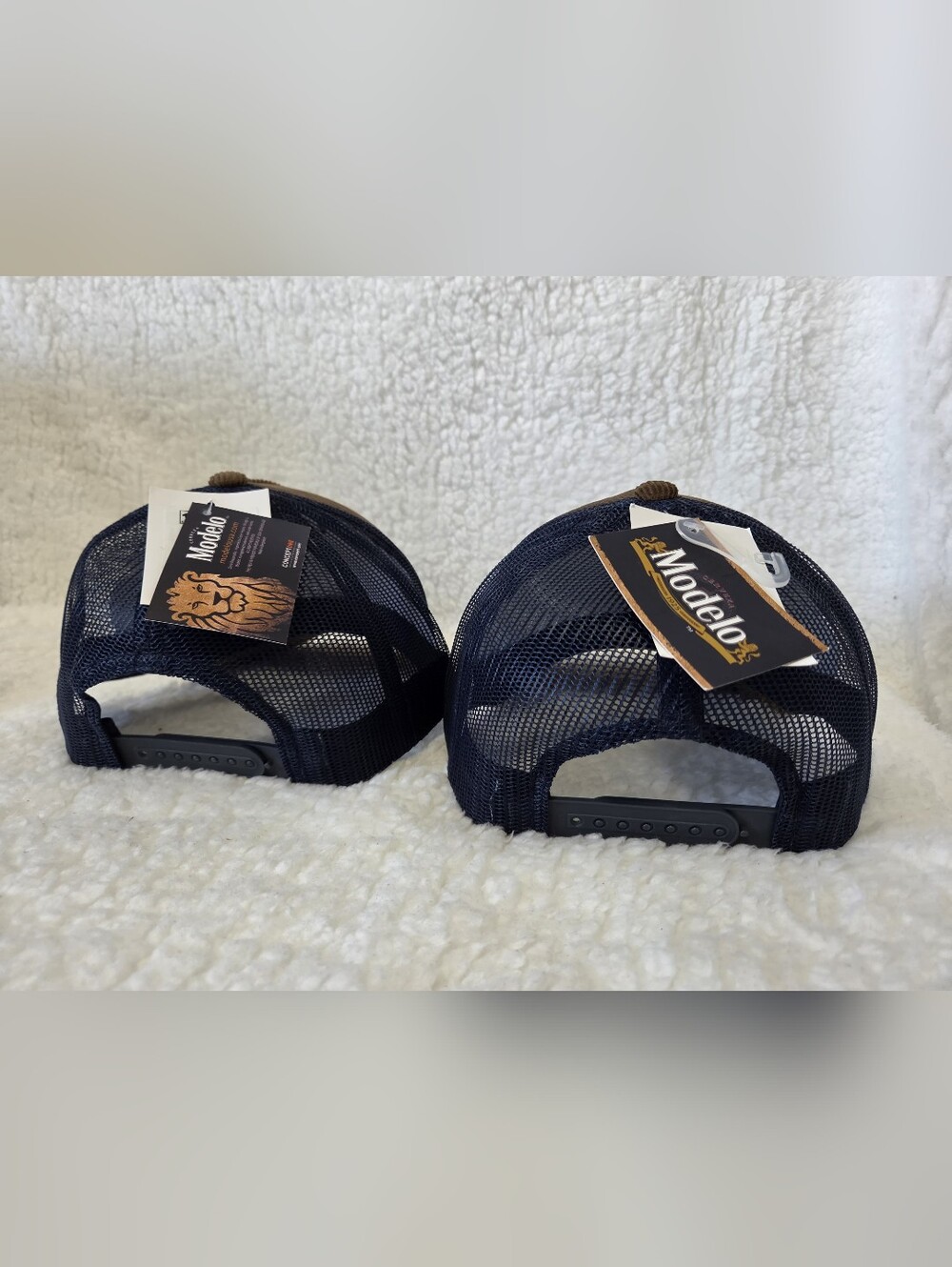 Bundle Of 2 - Modelo Corduroy Unisex Snapback Baseball Cap, One Size - Picture 2 of 3